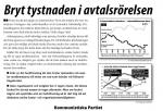 Avtalsflygblad - första sidan