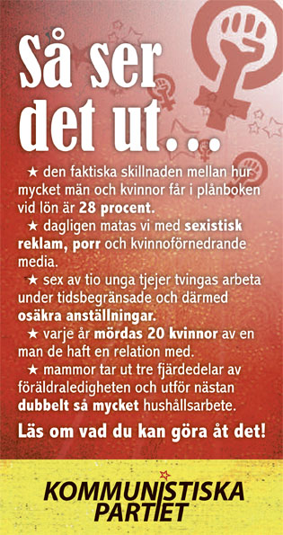 Flygblad jämställdhet 2013