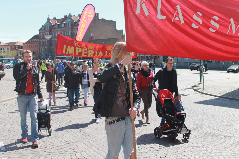 Röd Front-demonstration i Lund