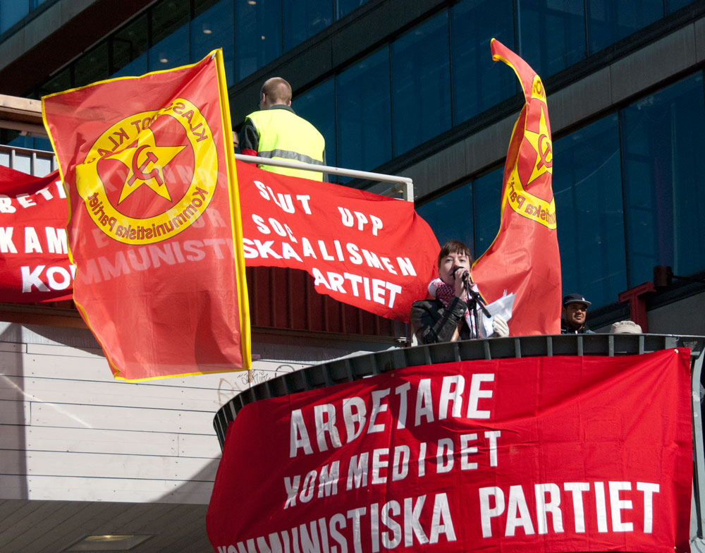 Frida Jansson talar i Stockholm