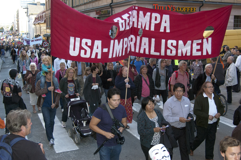 Demonstration i Stockholm 4 september.